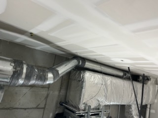 Insulated HVAC duct detail